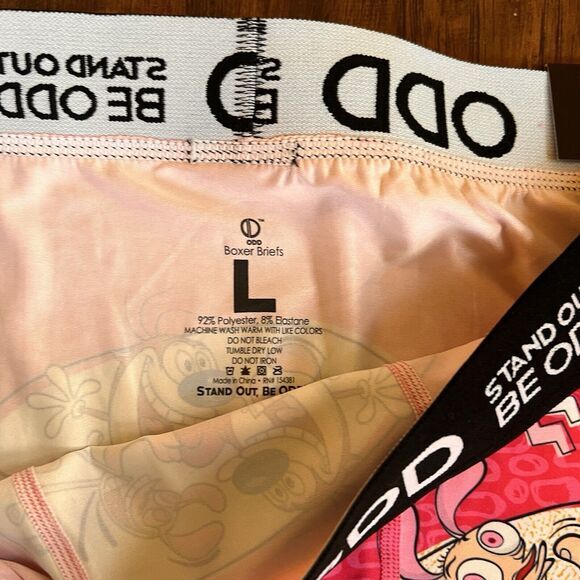 Ren and Stimpy Boxer Briefs Mens Large Nickelodeon Odd Sox Retro 90s Lightweight - Picture 3 of 7